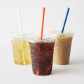 Plastic Juice Cups to Take Away with Lids